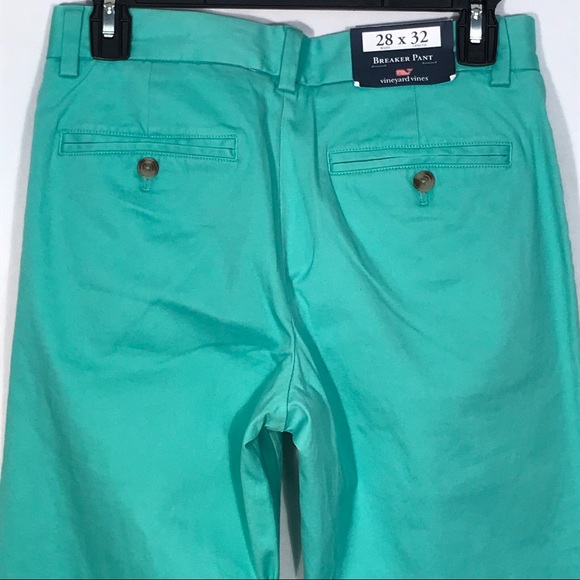 Vineyard Vines Green Breaker Pants Mens Size 28x32 - Picture 4 of 8